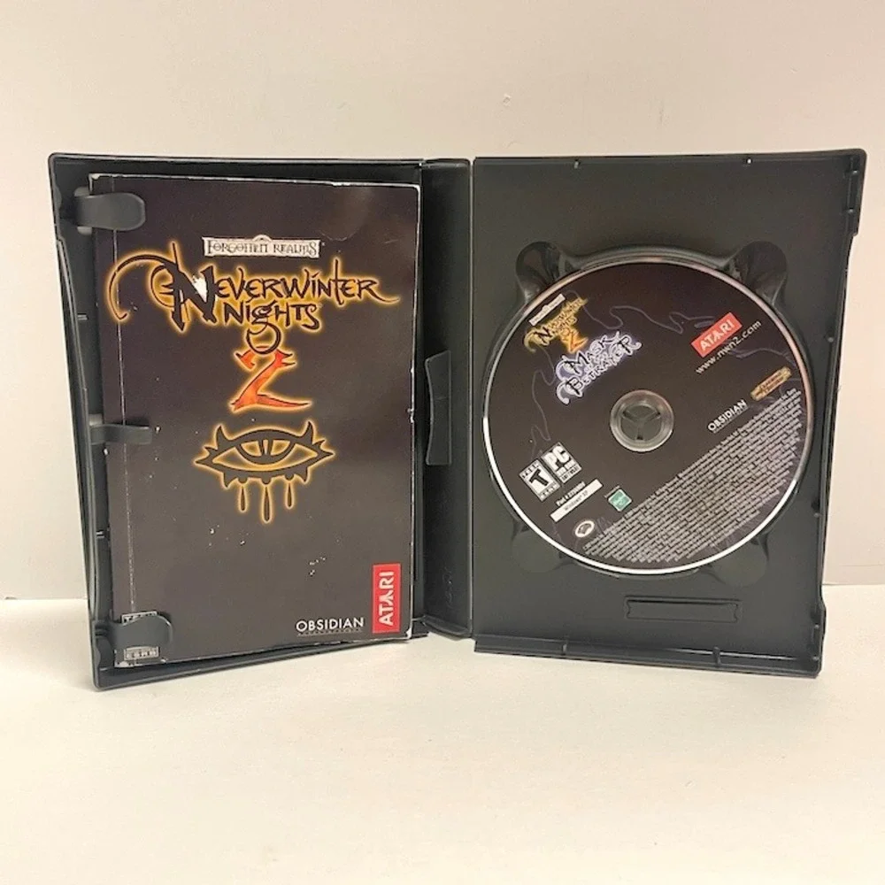 Vintage Neverwinter Nights 2 Mask of the Betrayer Atari Windows XP Untested 2007